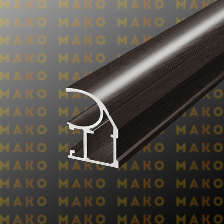 Профиль вертикальный асимметричный MS120 Венге глянец (A36)